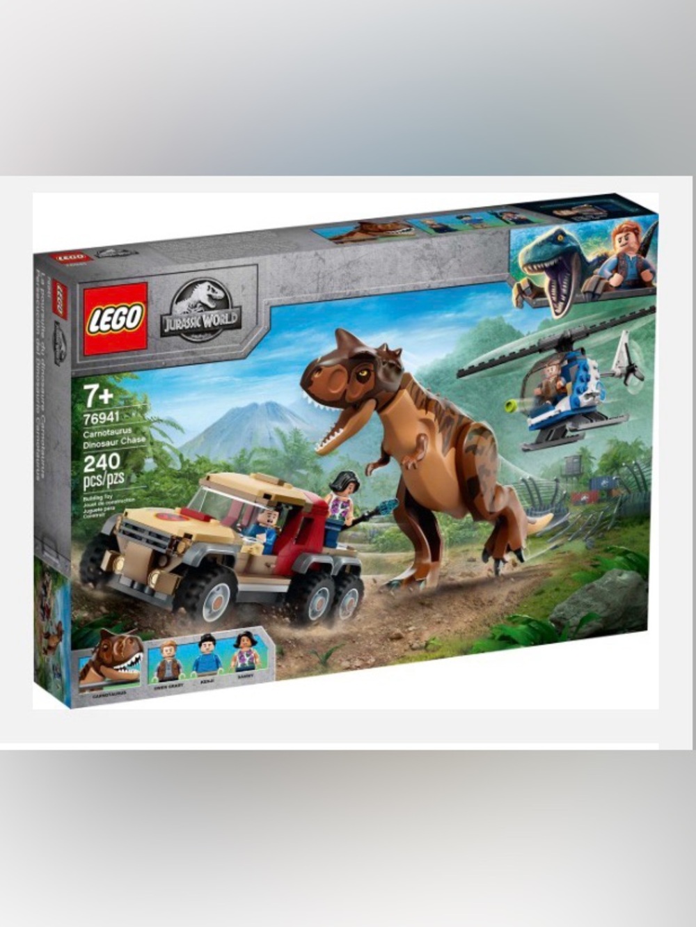 LEGO Jurassic World Carnotaurus Dinosaur Chase RETIRED RARE Complete Set - Picture 1 of 6